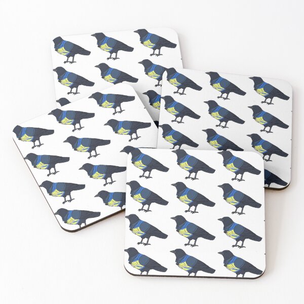 Item preview, Blue Vancouver Train Station Crow designed and sold by Orcanadian.