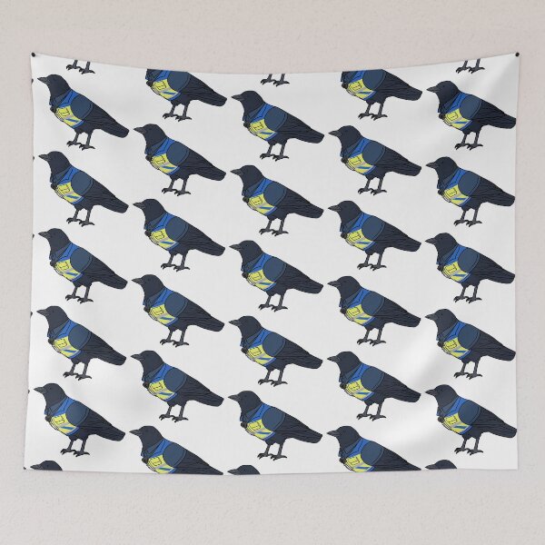 Item preview, Blue Vancouver Train Station Crow designed and sold by Orcanadian.