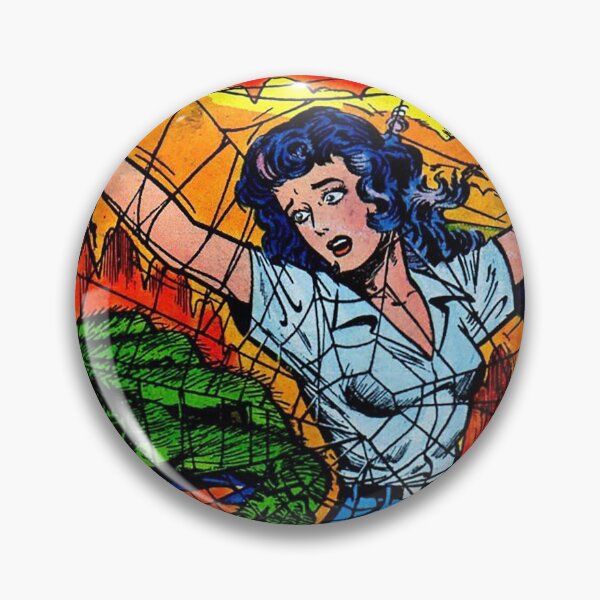 Item preview, Web of Mystery Vintage Comic, Woman stuck in spider web, Damsel in distress,  designed and sold by Nostrathomas66.