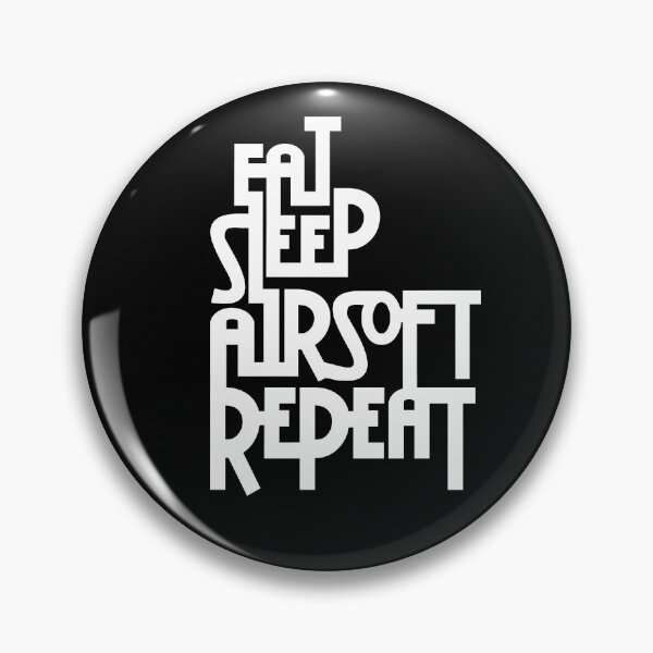 Item preview,  Eat.Sleep.Airsoft.Repeat - #2 - Black - Morale Collectable Airsoft - Airsoft Loadout Design designed and sold by AirsoftBD.