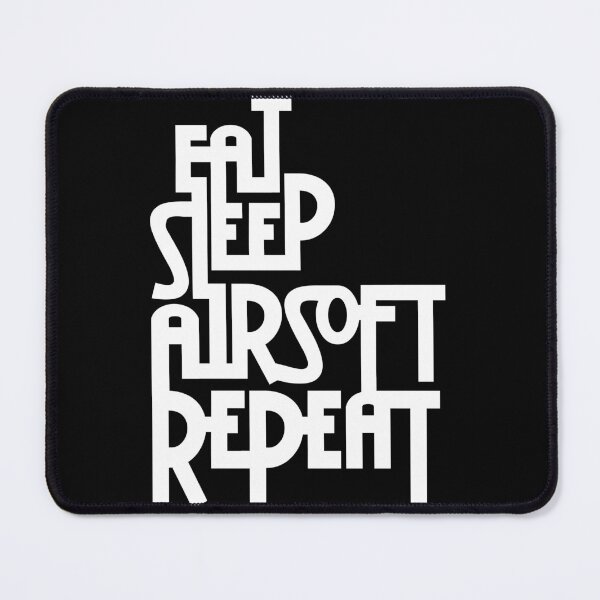 Item preview,  Eat.Sleep.Airsoft.Repeat - #2 - Black - Morale Collectable Airsoft - Airsoft Loadout Design designed and sold by AirsoftBD.