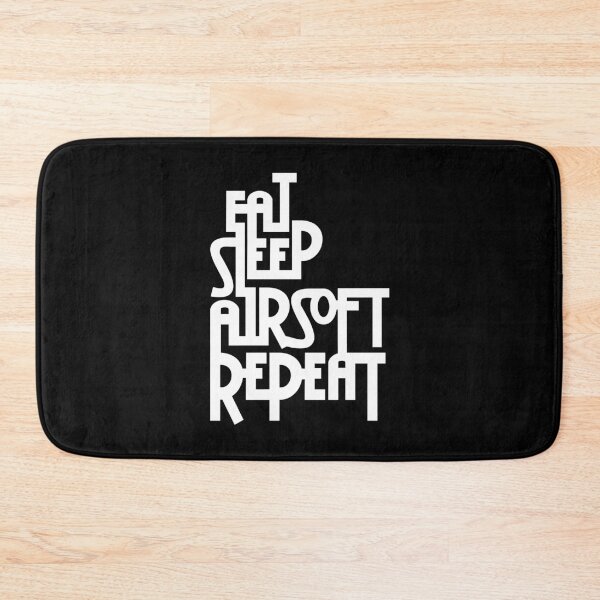 Item preview,  Eat.Sleep.Airsoft.Repeat - #2 - Black - Morale Collectable Airsoft - Airsoft Loadout Design designed and sold by AirsoftBD.