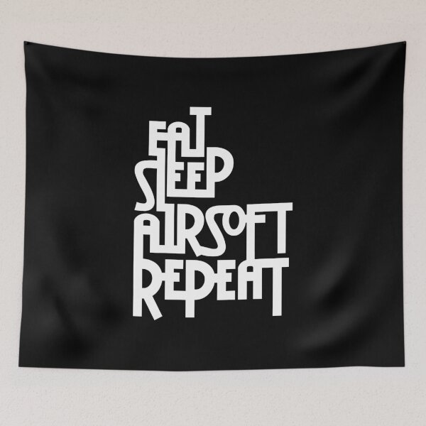 Item preview,  Eat.Sleep.Airsoft.Repeat - #2 - Black - Morale Collectable Airsoft - Airsoft Loadout Design designed and sold by AirsoftBD.