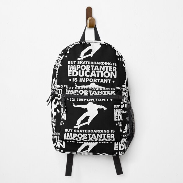 Item preview, Education is important but scateboarding importanter - quotes funny skateboarding | skateboarding quotes designed and sold by Lastazizi.