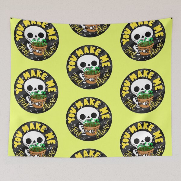 Item preview, You Make Me Feel Alive Skeleton Gardener designed and sold by SofiaSava01.