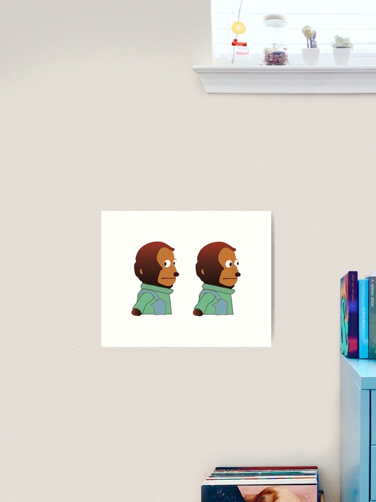 Awkward Look Monkey Puppet Poster Print -  Singapore