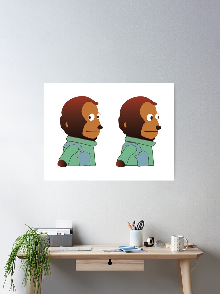 Awkward Look Monkey Puppet Poster Print 