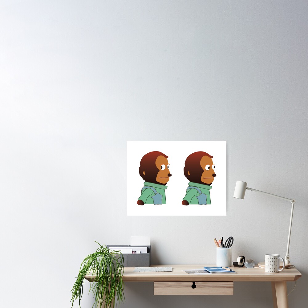 Awkward Look Monkey Puppet Poster Print -  Singapore