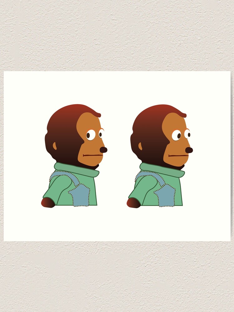 monkey looking looking away meme sticker set | Sticker