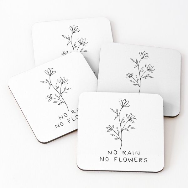 Item preview, No Rain No Flowers | Line Art designed and sold by ilustraliza.