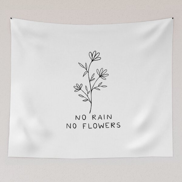 Item preview, No Rain No Flowers | Line Art designed and sold by ilustraliza.