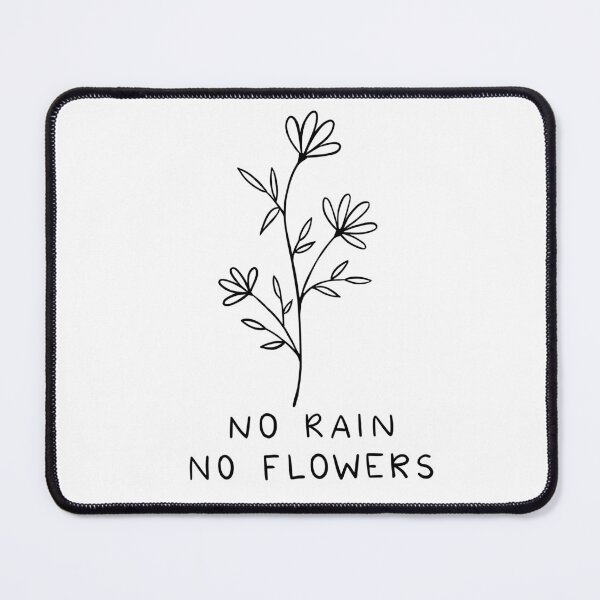 Item preview, No Rain No Flowers | Line Art designed and sold by ilustraliza.