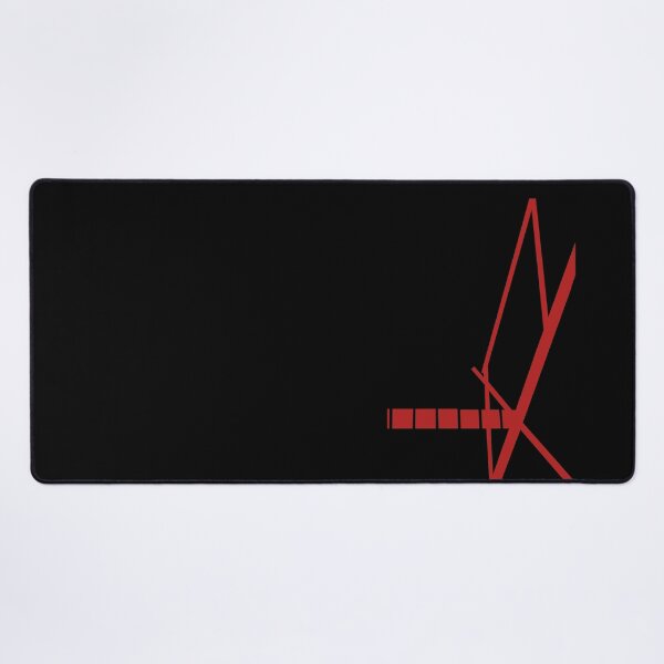 Signal black and red Desk Mat