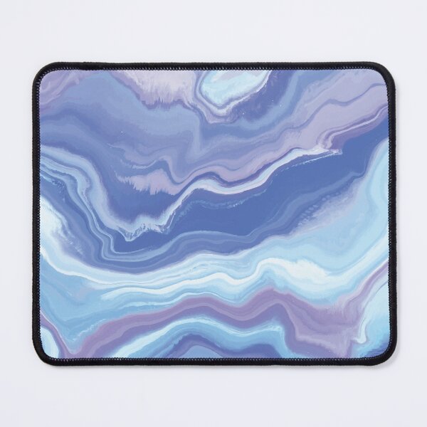 Item preview, Marble Swirls of Blue, White and Purple Abstract Pattern designed and sold by Alicia Chee.