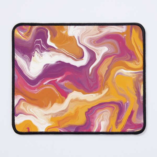 Item preview, Marble Swirls of Purple, Orange and White Abstract Pattern designed and sold by Alicia Chee.