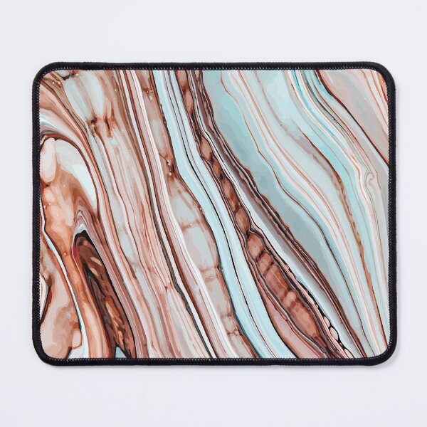 Item preview, Marble Swirls of Brown, Blue and White Abstract Pattern designed and sold by Alicia Chee.