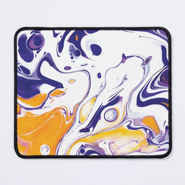 Item preview, Marble Swirls of Purple, Yellow and White Abstract Pattern designed and sold by Alicia Chee.