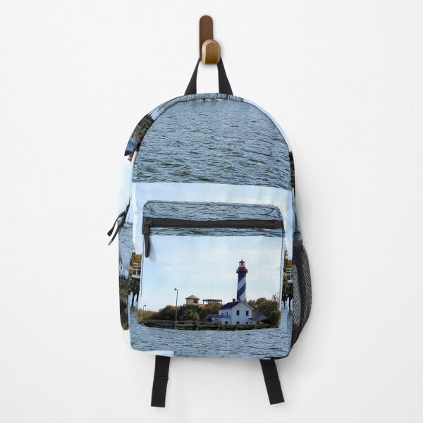 Item preview, St. Augustine Beach, Florida, lighthouse from the waterfront  designed and sold by InkyandCotton.