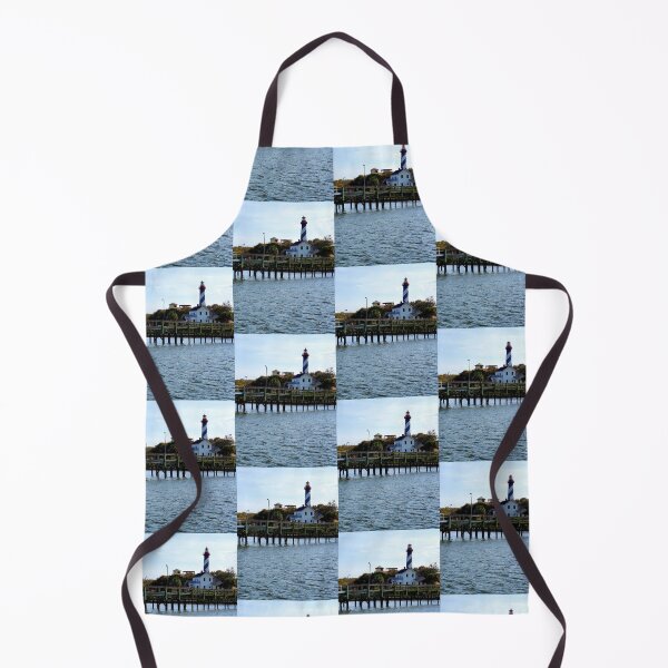 Item preview, St. Augustine Beach, Florida, lighthouse from the waterfront designed and sold by InkyandCotton.