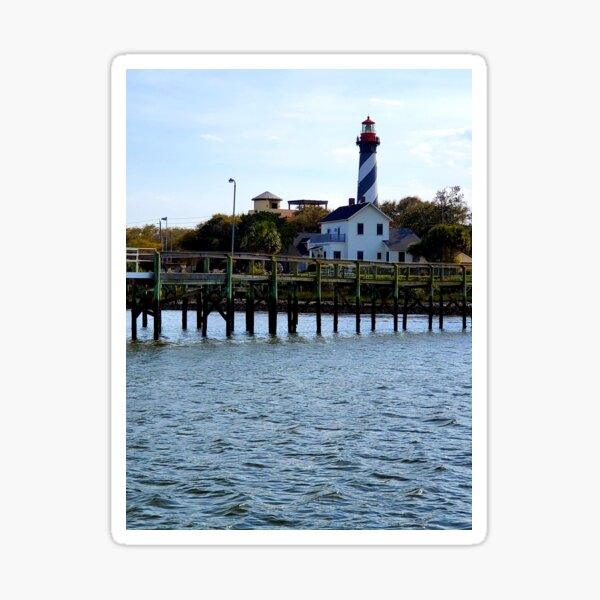St. Augustine Beach, Florida, lighthouse from the waterfront Sticker