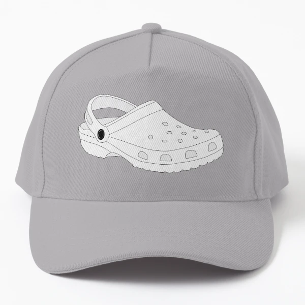 White Crocs Shoe Cap for Sale by Gold Star Creative
