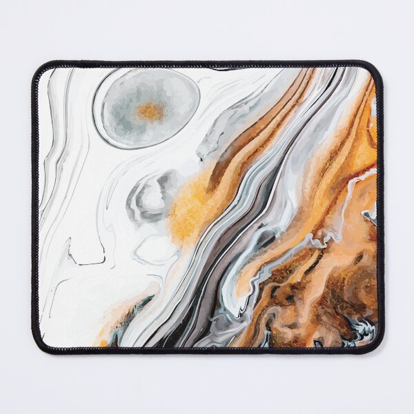 Item preview, Marble Swirls of Brown, White and Black Abstract Pattern designed and sold by Alicia Chee.