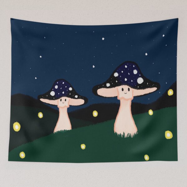 Item preview, Paisaje de hongos de medianoche designed and sold by KaitLouise.