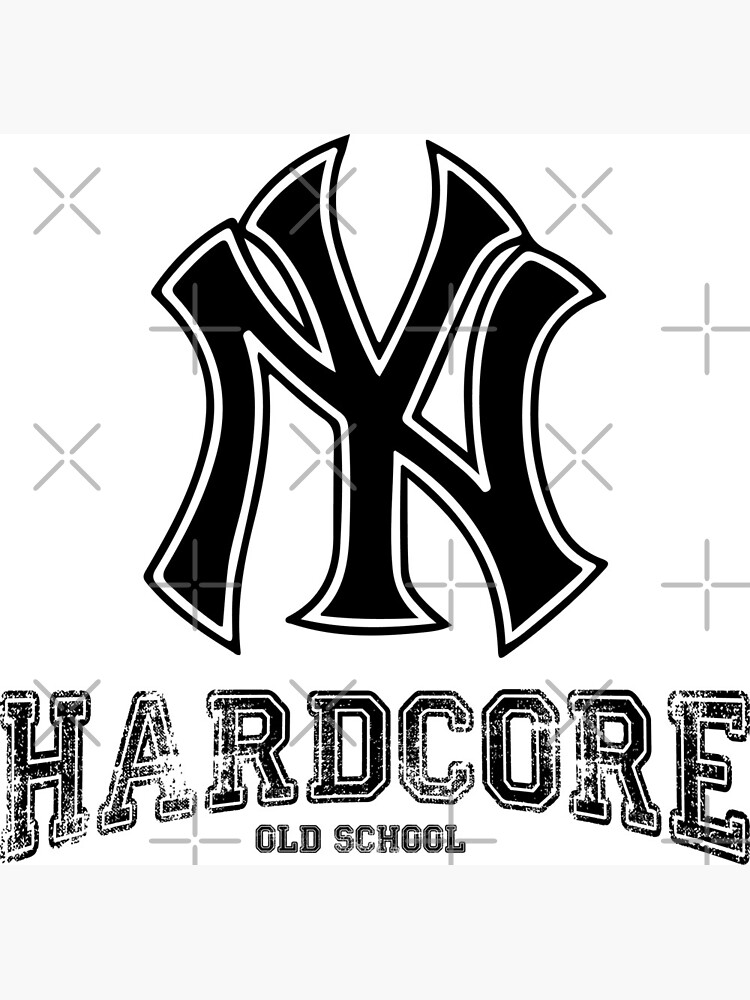 Hardcore Old School Logo Poster For Sale By Memepuntocon Redbubble