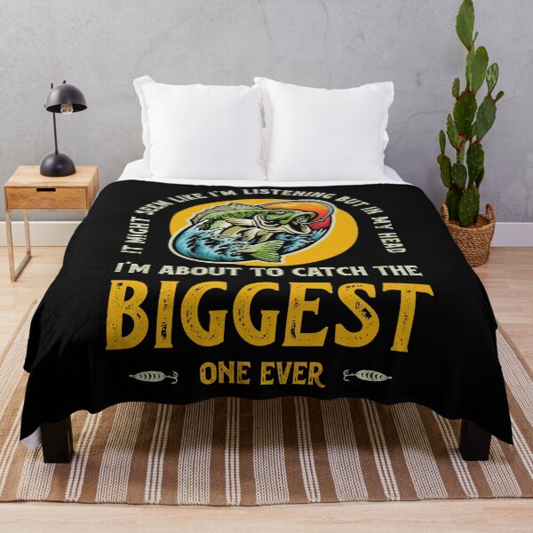 Artikelvorschau, Es scheint, als würde ich zuhören, aber in meinem Kopf bin ich dabei, den Größten zu fangen, der je gefischt hat entworfen und verkauft von Uppercase Tees.