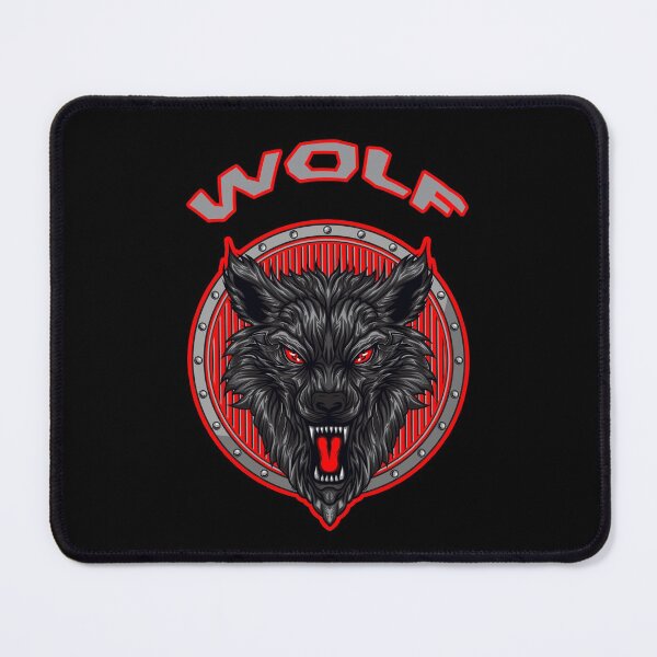 Item preview, Angry black wolf snarling designed and sold by Astralia.