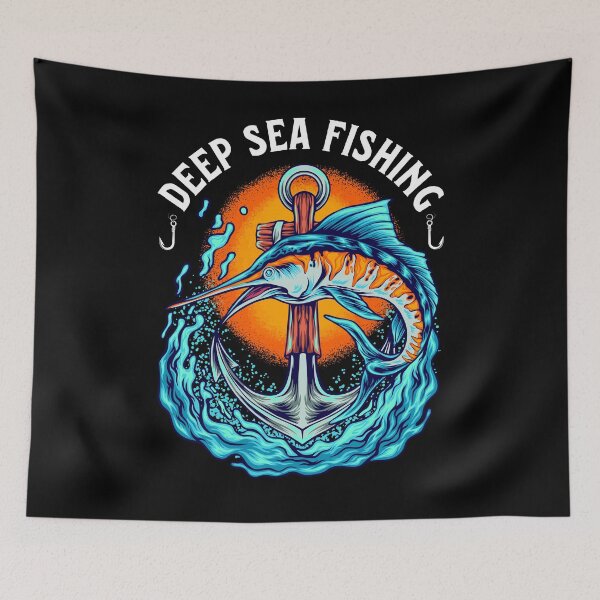 Item preview, Deep Sea Fishing Marlin Fishing designed and sold by Uppercase Tees.