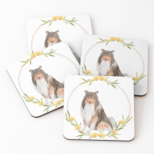 Item preview, Flower Boarder Collie  designed and sold by WoofKlan.