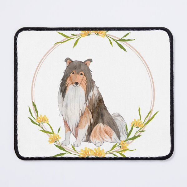 Item preview, Flower Boarder Collie designed and sold by WoofKlan.