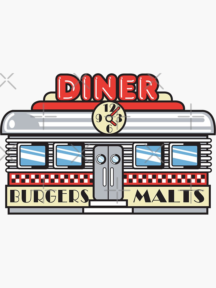 Bowling Retro Diner Sticker For Sale By Sportst Shirts Redbubble 4207