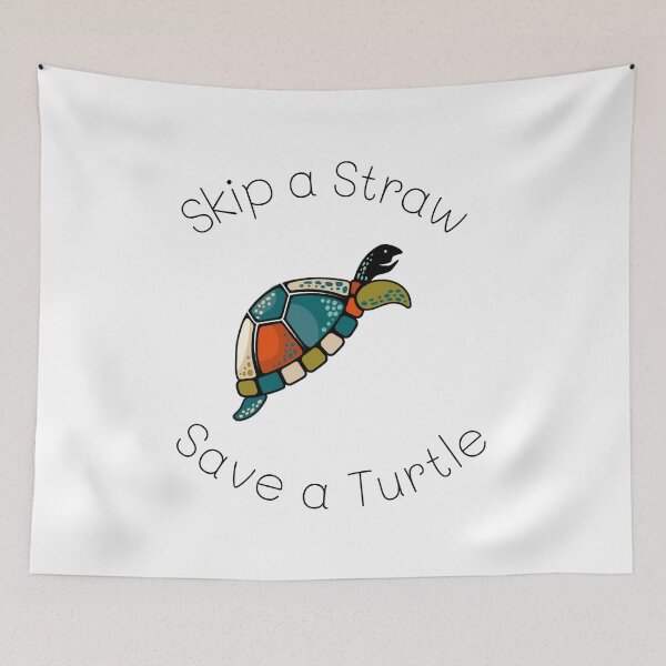 Item preview, Skip a Straw Save a Turtle designed and sold by Y-Muqsit.