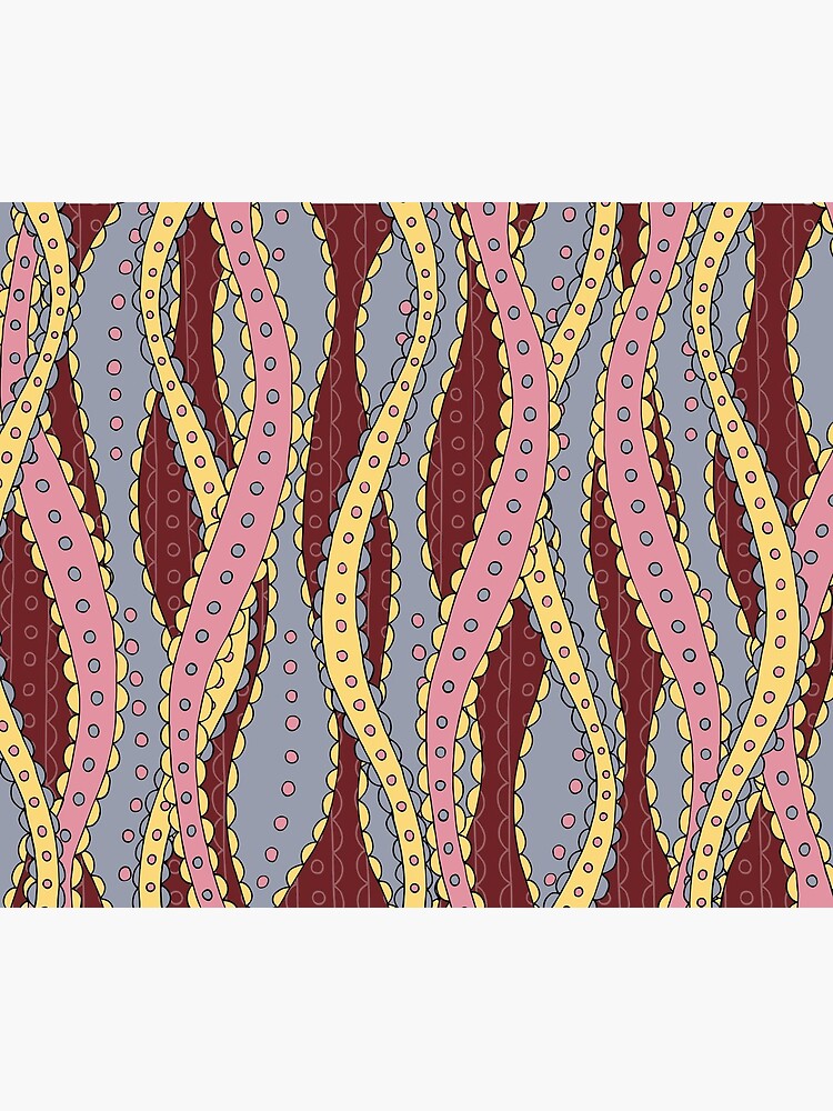 Doodled Ribbon Stripes by bbaxterstudio