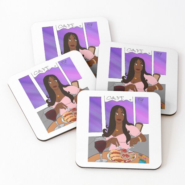 Item preview, Girl at cafe designed and sold by Diamondartshop.