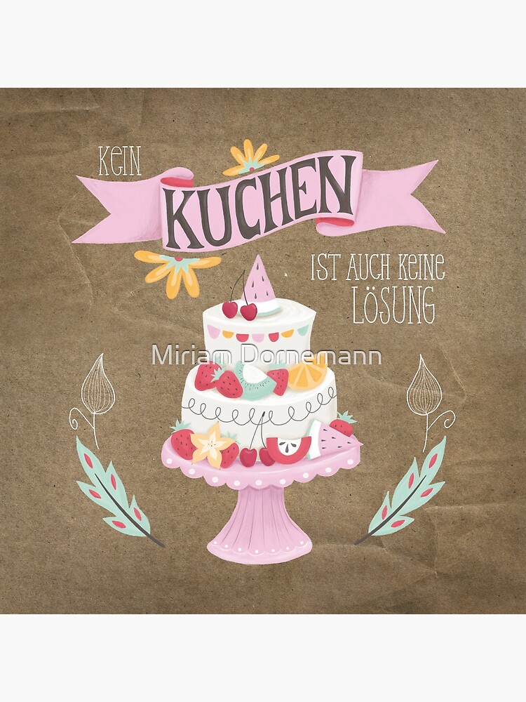 Kein Kuchen Ist Auch Keine Losung Tote Bag By Mirid Redbubble