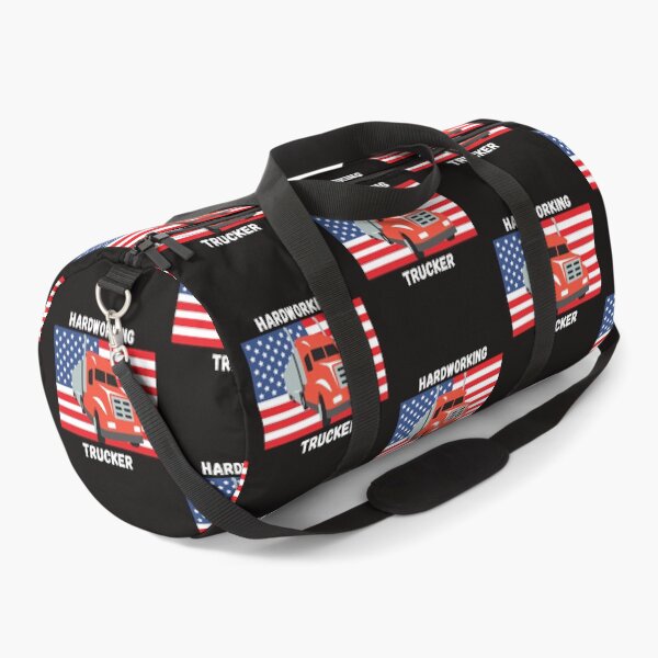 Item preview, Hardworking American Trucker designed and sold by Dreamingnewfie.