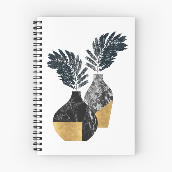 Artikelvorschau, Marmorvase, Goldfolie, metallische digitale Illustration entworfen und verkauft von KookiePixel.