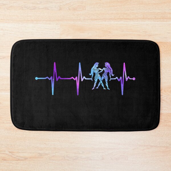 Item preview, gemini galaxy ecg heartbeat zodiac star sign designed and sold by KleverOlivier.
