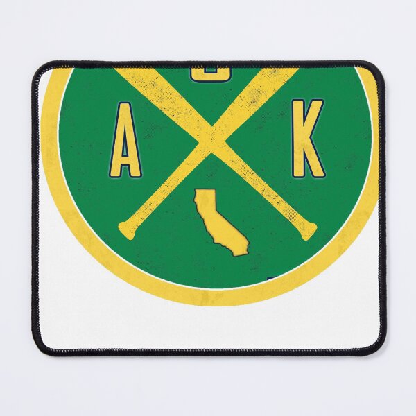 Item preview, OAKLAND VINTAGE BASEBALL CROSS BATS SHIRT AND STICKER  designed and sold by Brainrunners.