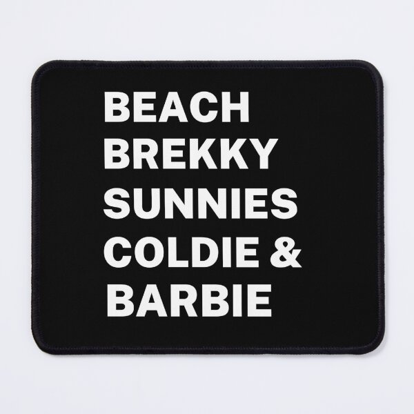 Item preview, Beach Brekky Sunnies Coldie Barbie | Aussie Slang designed and sold by Aussies-R-Us.