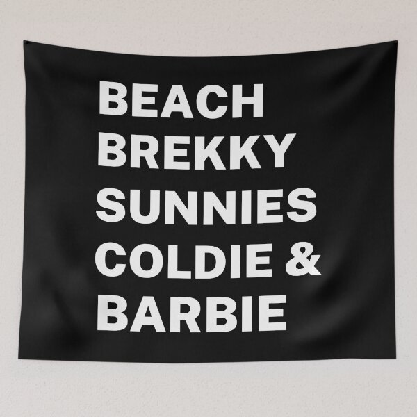 Item preview, Beach Brekky Sunnies Coldie Barbie | Aussie Slang designed and sold by Aussies-R-Us.