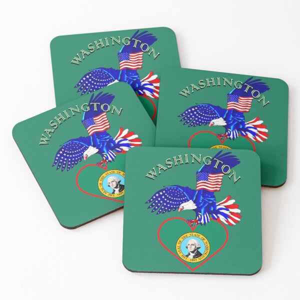 Item preview, Alvesart - Patriotic Eagle with Washington Emblem designed and sold by Alvesart.