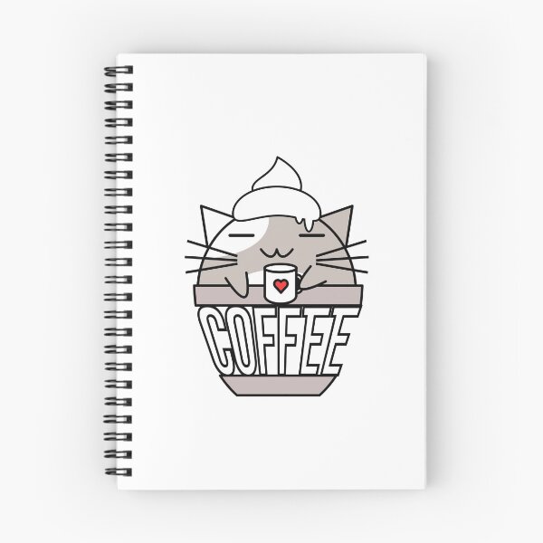 Item preview, Meowcha in cup grey designed and sold by CoffeewithKitty.