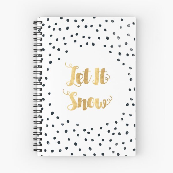 Artikelvorschau, Let is snow, Weihnachtszitat, Polka Dots, Spots entworfen und verkauft von KookiePixel.