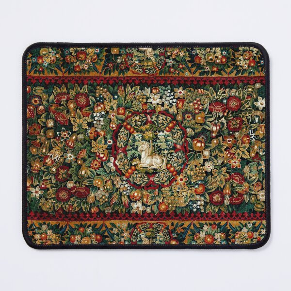 Item preview, Medieval Unicorn Floral Tapestry designed and sold by Epitome Girl.