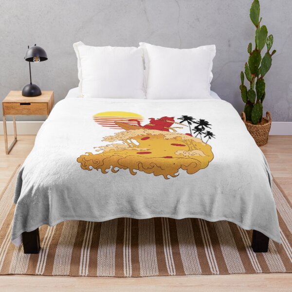 Item preview, Japanese Cat Catana surfing the great wave sunset vaporwave designed and sold by TRIBExSPACE.