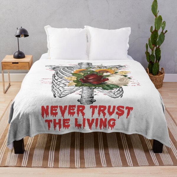 Item preview, Never Trust The Living  - Halloween  Classic T-Shirt designed and sold by Fado Store.